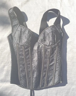 Black brocade corset Small - Image 1 of 4