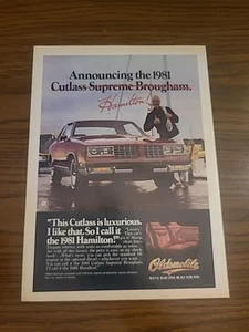 Oldsmobile Cutlass Print Ad 1981 8x11 Promo Wall Art - Foto 1 di 1