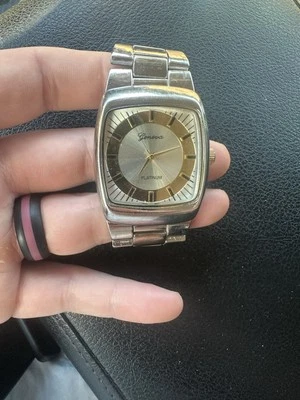Vintage  Geneva Platinum Watch-working - Image 1 of 3