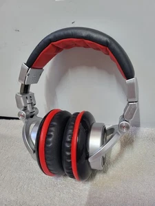Numark RedWave Cuffie DJ Professionali Argento Rosso Auricolare Rotante NO Cavo - Foto 1 di 11