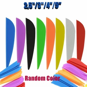 2,5"/3"/4"/5" Bogenschießen 50 Stück Kunststoff Vanes Pfeilfedern Gummifedern - Imagen 1 de 12