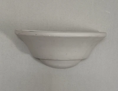 Apliques Art Deco Vintage Montaje en Pared Blanco Yeso Cerámica Media Luna Eléctricos Foto 1 de 4