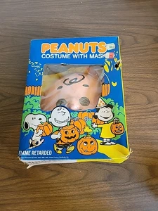 RAR! Vintage Charlie Brown PEANUTS Halloween Kostüm 70er Jahre OVP - Bild 1 von 9