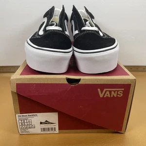 Vans Old Skool Stackform Black White VNOA7Q5M6BT Platform Shoes M SZ 7 W SZ 8.5 - Picture 1 of 20