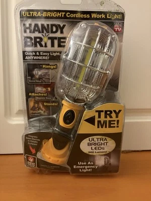 Handy Brite Ultra Bright Cordless LED Work Light As Seen on TV (plastic damaged) - Image 1 of 4