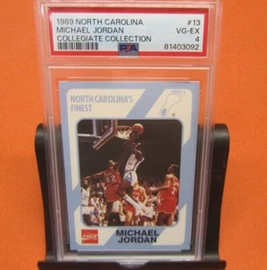 1989 North Carolina Michael Jordan COLLEGIATE COLLECTION #13 HOF PSA 4 VG-EX - Picture 1 of 5