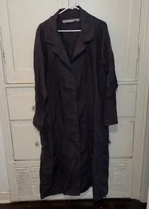 Cynthia Ashby Linen Black Jacket/Coat size M - Picture 1 of 5