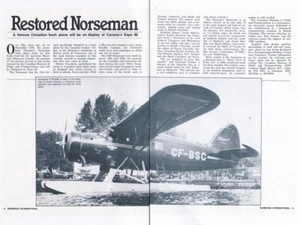 Informe de avión Noorduyn Norsemen 10/9/2023n - Imagen 1 de 1
