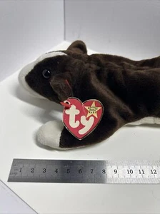 Ty Beanie Baby Bruno Chocolate Marrón Bull Terrier Perro 9" 1997 Niños Niñas 3 - Imagen 1 de 3