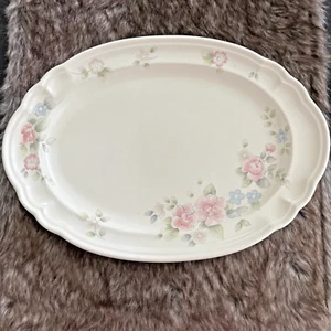 Pfaltzgraff Tea Rose Large Oval Serving Platter - Picture 1 of 4