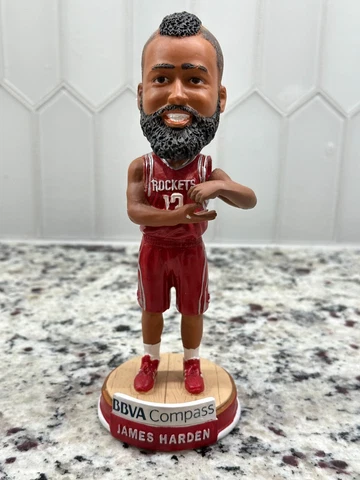 James Harden Fear the Beard Rockets Limited Edition BBVA Compass Bobblehead Cover