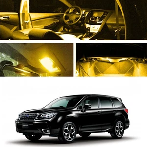 For Subaru Forester AWD Xenon Yellow LED Light Lamp Bulb Interior Package Kit2 - Picture 1 of 1