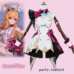Genshin Impact Escoffier Kleider Rock Set Cosplay Kostüm Outfit Halloween Geschenk - Bild 1 von 16
