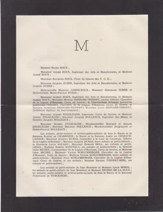 Faire-part décès Roger ROUX magistrat (Montbéliard, 1869 - Besançon, 1936). - Imagen 1 de 12