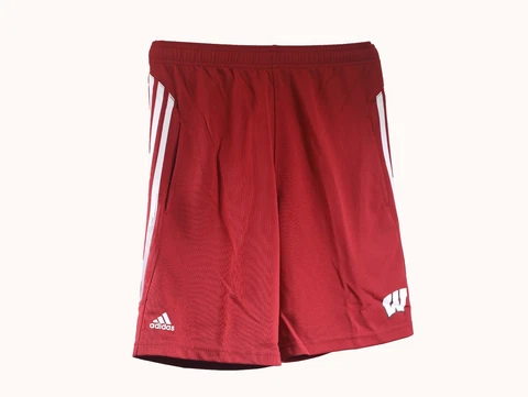 Wisconsin Badgers Kids Youth Size Official NCAA Adidas Official Shorts New Cover