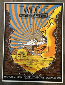 The REVIVALISTS / TWIDDLE - Denver, Colorado Rare 2015 Poster By Owen Murphy - Picture 1 of 6