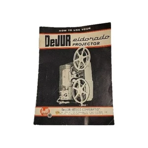 DeJur Eldorado 8mm Film Projector Users Manual AMSCO - Picture 1 of 3