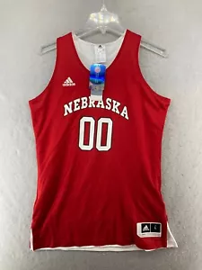 Maglietta da basket donna Adidas grande rossa NEBRASKA reversibile - Foto 1 di 18