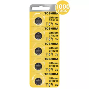 Toshiba CR1216 3V Lithium Coin Battery Wholesale (1,000 Batteries) - Picture 1 of 4