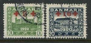 Denmark 1921 set of 2 Semi-postal stamps CDS used - Picture 1 of 1
