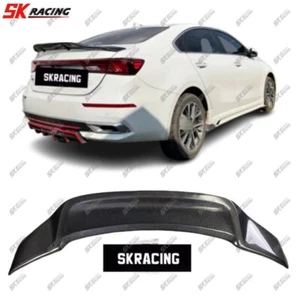 Alerón labial trasero de fibra de carbono Duckbill apto para Kia Forte K3 2019-2023 - Imagen 1 de 17
