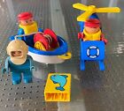 Lego Duplo Set 2619 Rescue Helicopter Plus Deep Sea Diver And Boat
