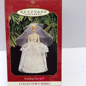 1997 Hallmark Keepsake Ornament Barbie Collectors Series Wedding Day Pretty - Picture 1 of 12