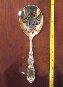 Chrysanthemum Tiffany & Co. Sterling Silver Pierced Cocktail Spoon 9" - Picture 1 of 5