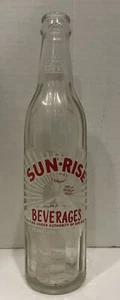 Vintage Sun-Rise Soda Bottle 10 Fluid Oz. Sun Rise Beverages Coca Cola Bottling - Picture 1 of 8