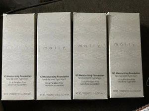 Lot of 4 Mally H3 Moisturizing Foundation 1.8 New In Box DEEP MSRP $40 sealed - Picture 1 of 5