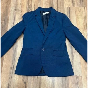 H & M Blazer Navy Blue One Button - Boys 9-10y - Picture 1 of 10