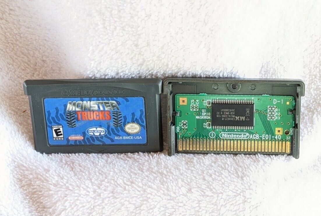 Monster Trucks Mayhem (Nintendo Game Boy Advance, 2006) Cartridge Tested