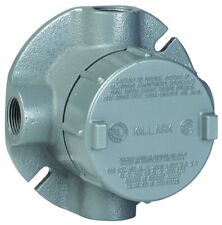 Killark GECXTF-2, (4) 3/4" Hub, Conduit Outlet Body with Cover, 1 pc