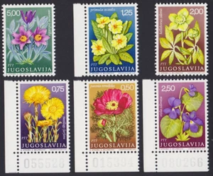 YUGOSLAVIA 1969 FLOWERS, PLANTS Sc 973-978 MNH - Picture 1 of 1