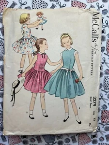 McCall's Sewing Sewing Pattern 3279 Girls' Dress Size 12 Cut Complete - Picture 1 of 3