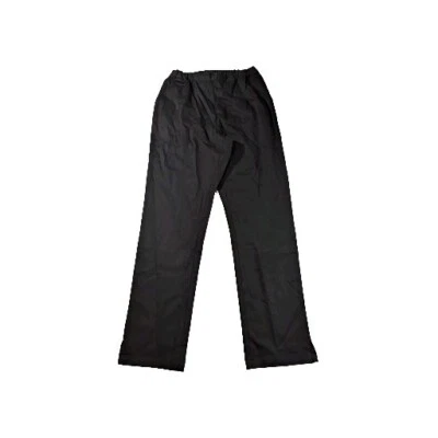Calça Ulla Popken Feminina Pull-On Calças Retas Ajuste Completo Elástico Preto Tamanho 12 - Imagem 1 de 4