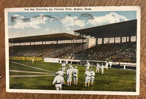 1915 Orig Boston Red Sox w/Babe Ruth? Real Photo Postcard at Fenway Park 3.5x5.5 - Picture 1 of 9
