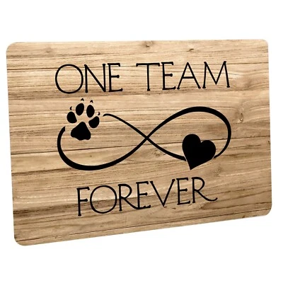 Fussmatte - One Team Forever (Holzhintergrund) - Bild 1 von 4