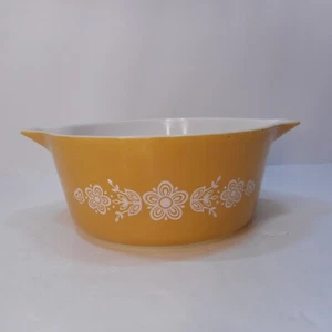 Vintage Pyrex Butterfly Gold 475B 2,5 L Auflaufform ohne Deckel - Bild 1 von 3
