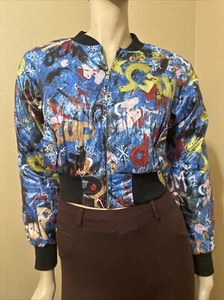 Women’s Multicolour Polyester Casual Pockets Lined Short Zipper Size S Jacket - Picture 1 of 23