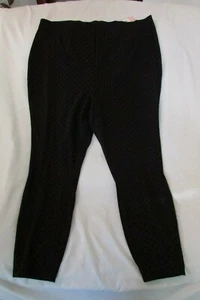 Ladies "EVRI" Size 1X, Black, Pull On Mid Rise Fitted Skinny Leg Tregging Pant - Picture 1 of 8