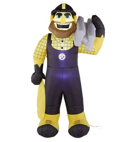 PITTSBURGH STEELERS  INFLATABLE MASCOT NFL 7 FEET TALL LED AIR BLOWN YARD DECOR Cover