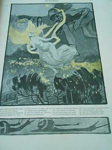 Die Neblfrauen Illustré par Wilhelm Schulz Print Art 1900 - Picture 1 of 1