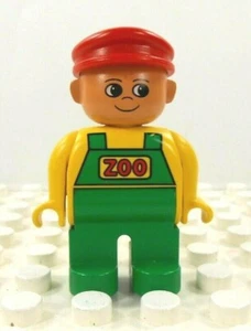 Lego Duplo Figure Male Zoo Keeper Vintage app. 2001 - Picture 1 of 3