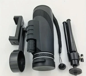 NEW Powerful 80X100 HD Monocular Telescope Long Range Zoom w/ Tripod for Outdoor - Picture 1 of 6