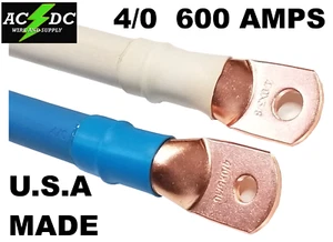 Cable de batería de cobre calibre 4/0 cable de alimentación automóvil, inversor, casa rodante, solar - Imagen 1 de 4
