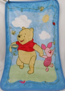 Winnie the Pooh Piglet coperta bambino peluche vintage - Foto 1 di 4
