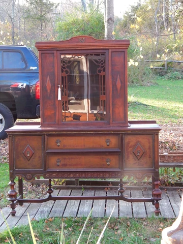 Antique/Vintage China Cabinet/Hutch/Buffet/Credenza Cover