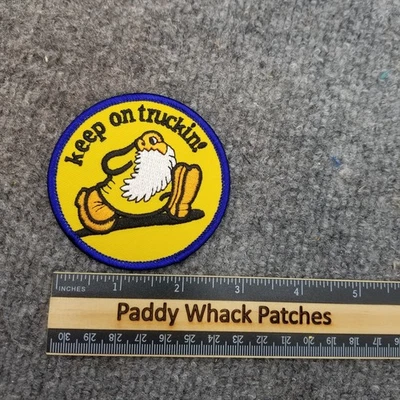 Vintage Keep On Truckin Patch Truck Rig Hippie - Image 1 of 2