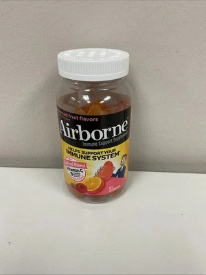 Airborne Immune Support Supplement, Assorted Fruit Gummy Vitamin 63 Count - Image 1 of 2